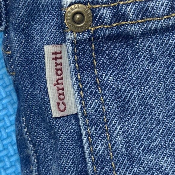 Carhartt B17 DST Relaxed Fit Men's Size 50x32 Denim Blue Jeans Dark Wash Tapered - Picture 5 of 8